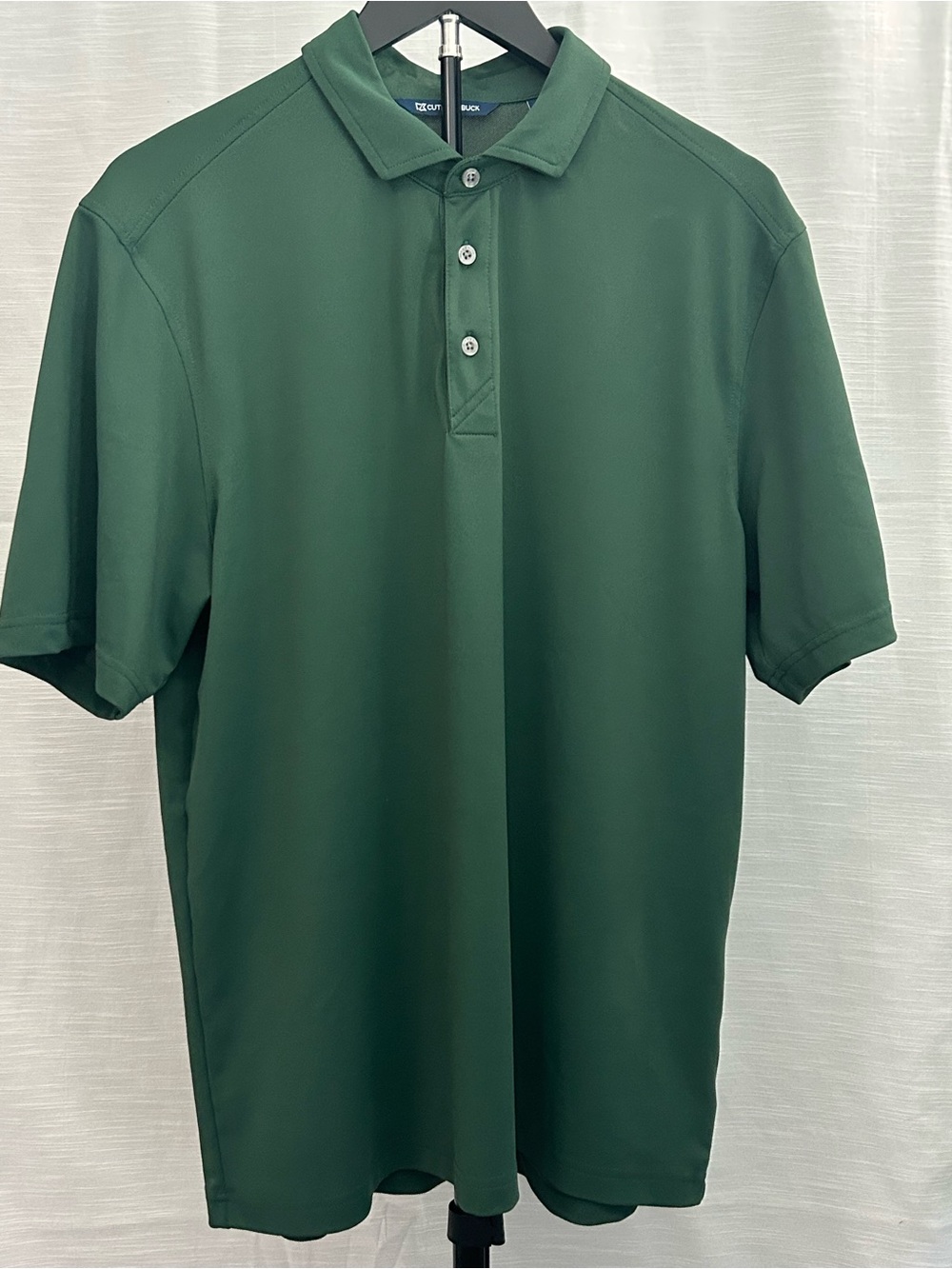 EUC Mens Cutter and Buck Forest Green Golf Polo